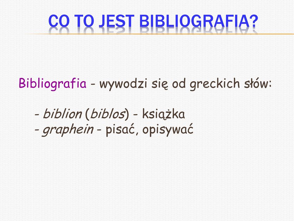 greckich słów: - biblion