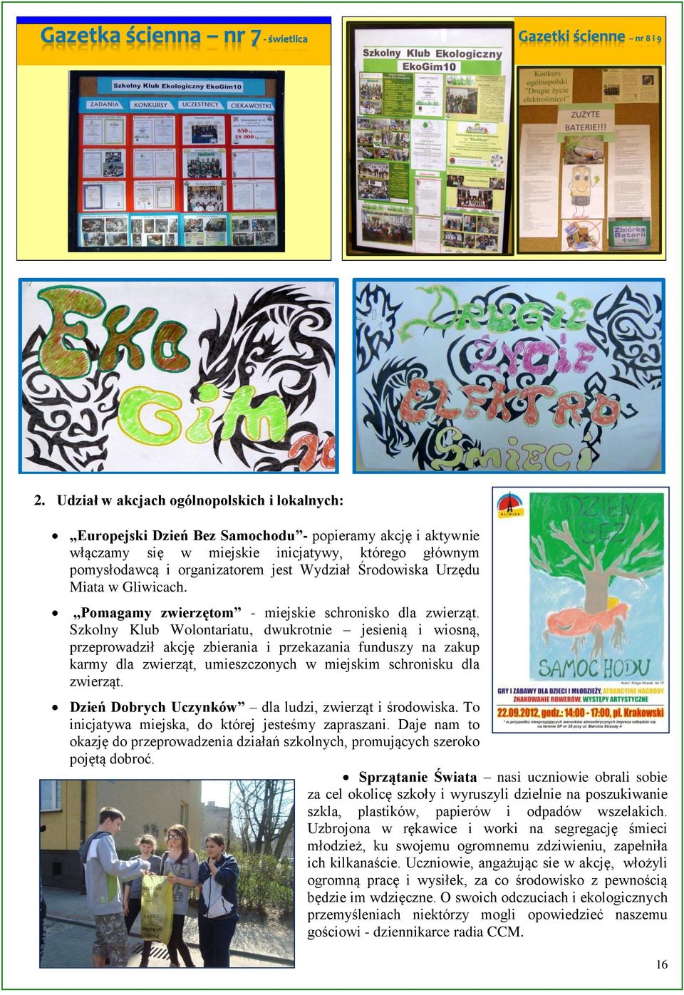 Środowiska Urzędu Miata w Gliwicach. Pomagamy zwierzętom - miejskie schronisko dla zwierząt.