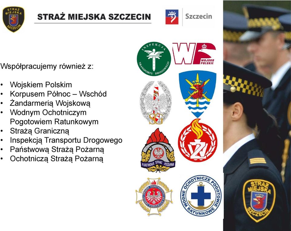 Pogotowiem Ratunkowym Strażą Graniczną Inspekcją