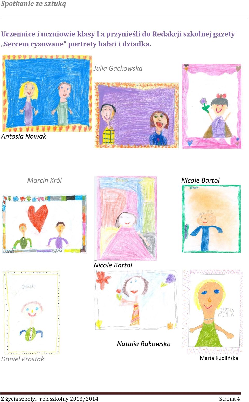 Julia Gackowska Antosia Nowak Marcin Król Nicole Bartol Nicole Bartol