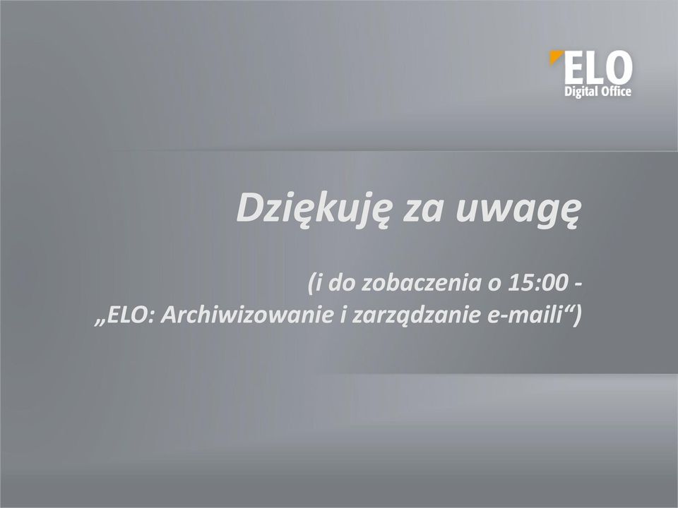 ELO: Archiwizowanie i