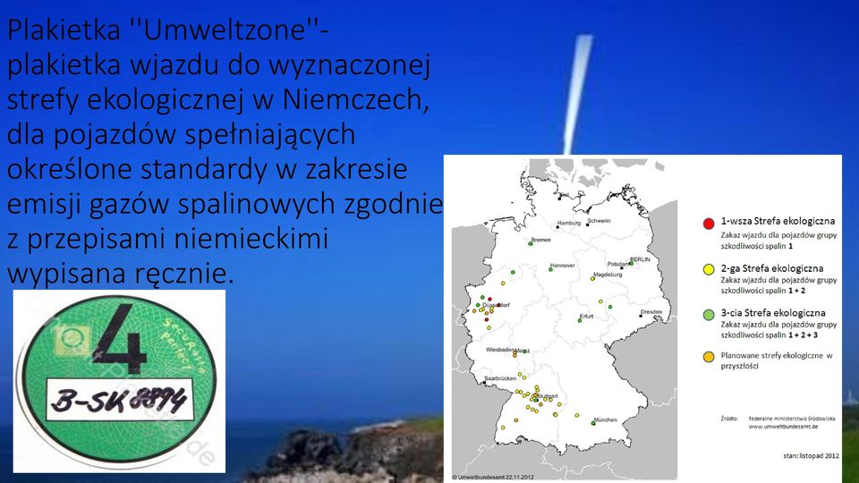 pojazdów spełniających określone standardy w zakresie