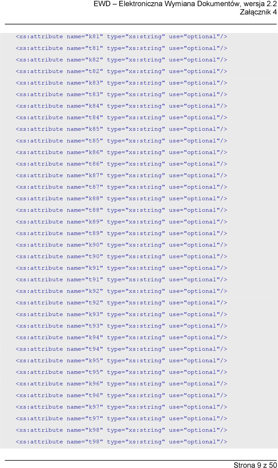 type="xs:string" use="optional"/> <xs:attribute name="t84" type="xs:string" use="optional"/> <xs:attribute name="k85" type="xs:string" use="optional"/> <xs:attribute name="t85" type="xs:string"