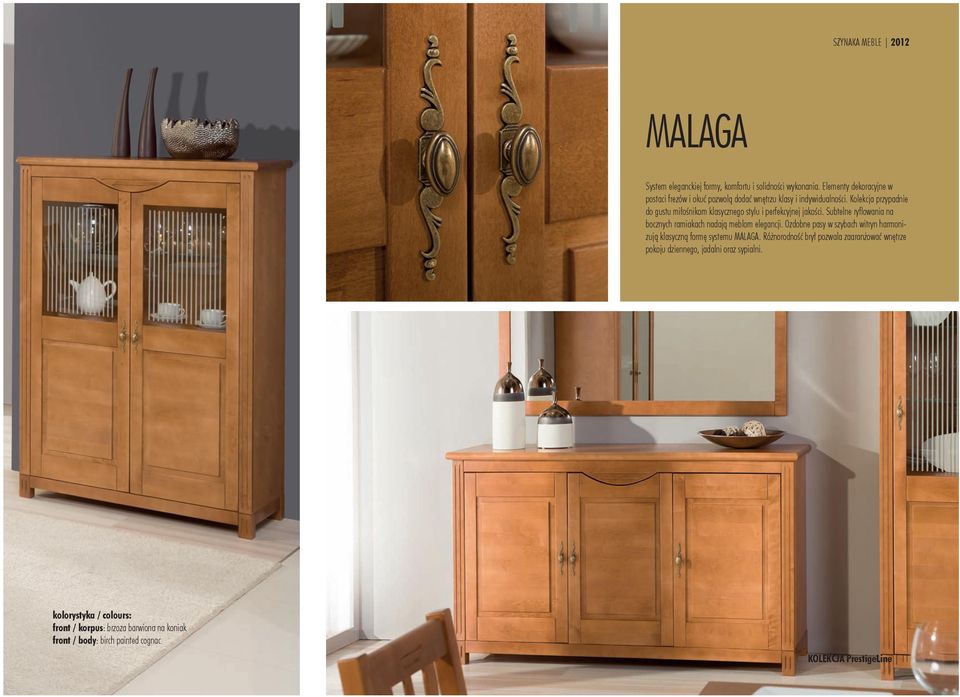 Kolekcja przypadnie do gustu miłośnikom klasycznego stylu i perfekcyjnej jakości. Subtelne ryfl owania na bocznych ramiakach nadają meblom elegancji.