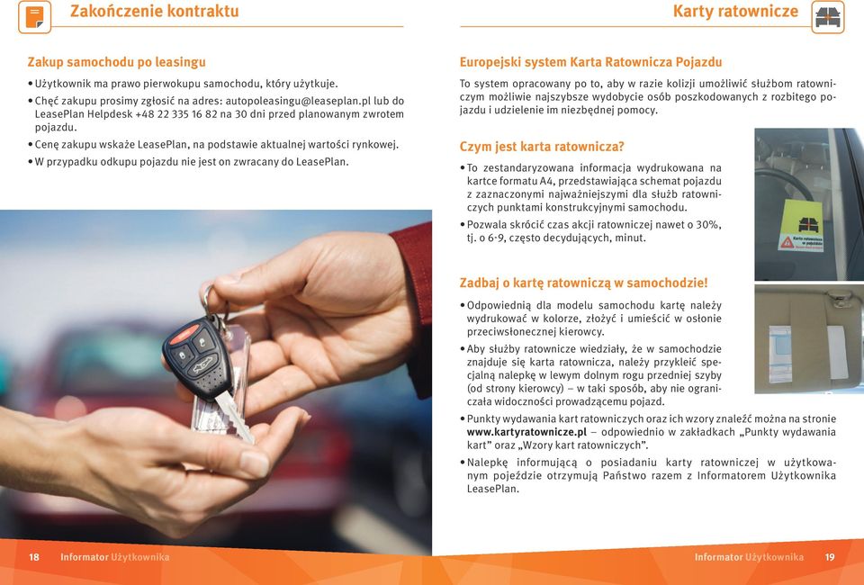 W przypadku odkupu pojazdu nie jest on zwracany do LeasePlan.