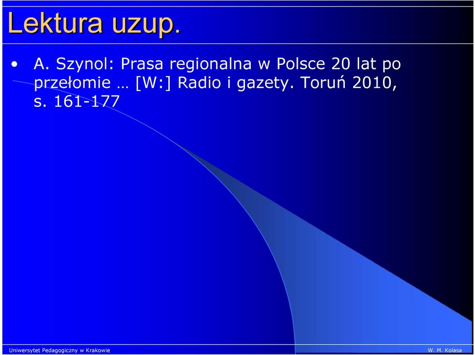 Polsce 20 lat po przełomie