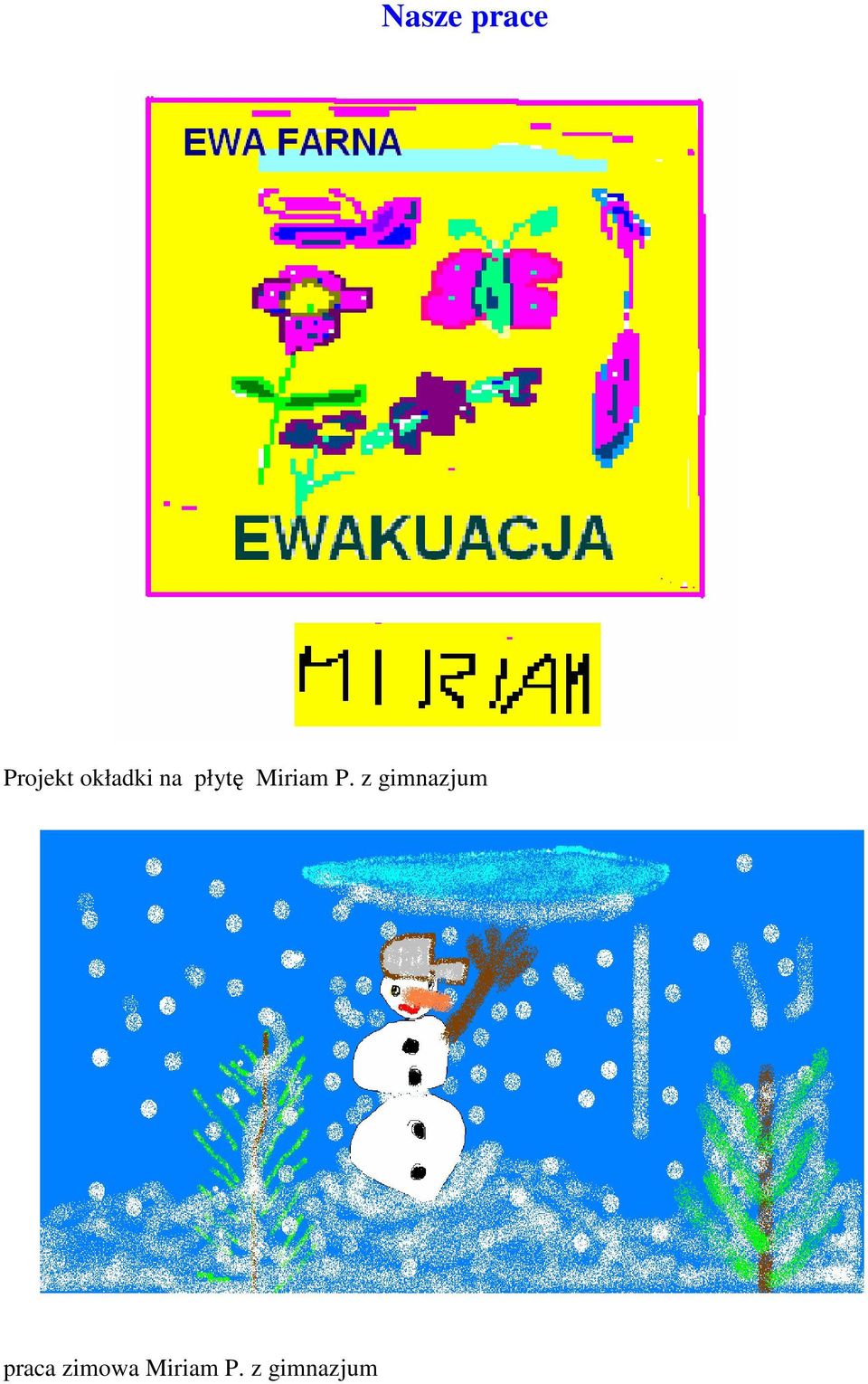 P. z gimnazjum praca