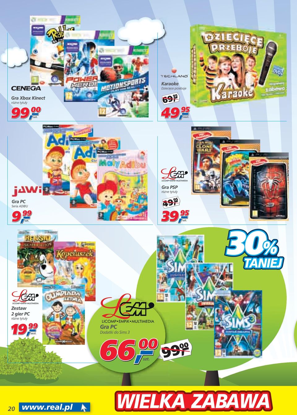 49 Gra PC Seria ADIBU 9 9 99 Gra PSP różne tytuły 49, 39