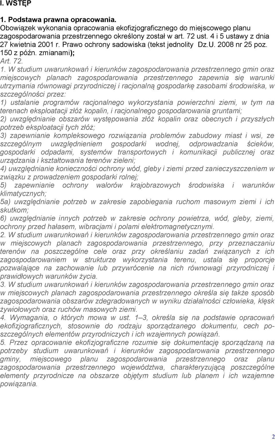 0 z późn. zmianami); Art. 72. 1.