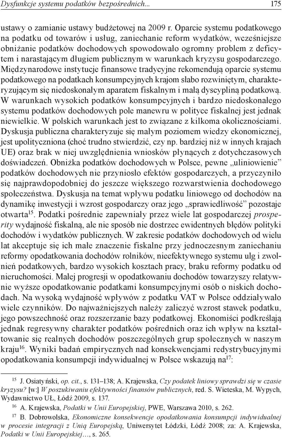 publicznym w warunkach kryzysu gospodarczego.
