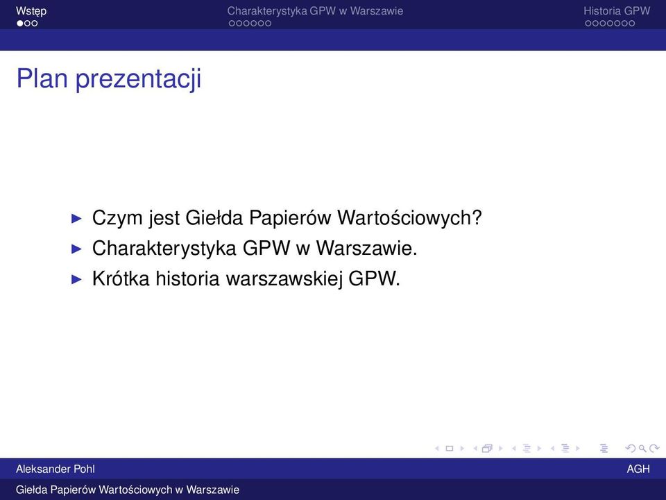 Charakterystyka GPW w