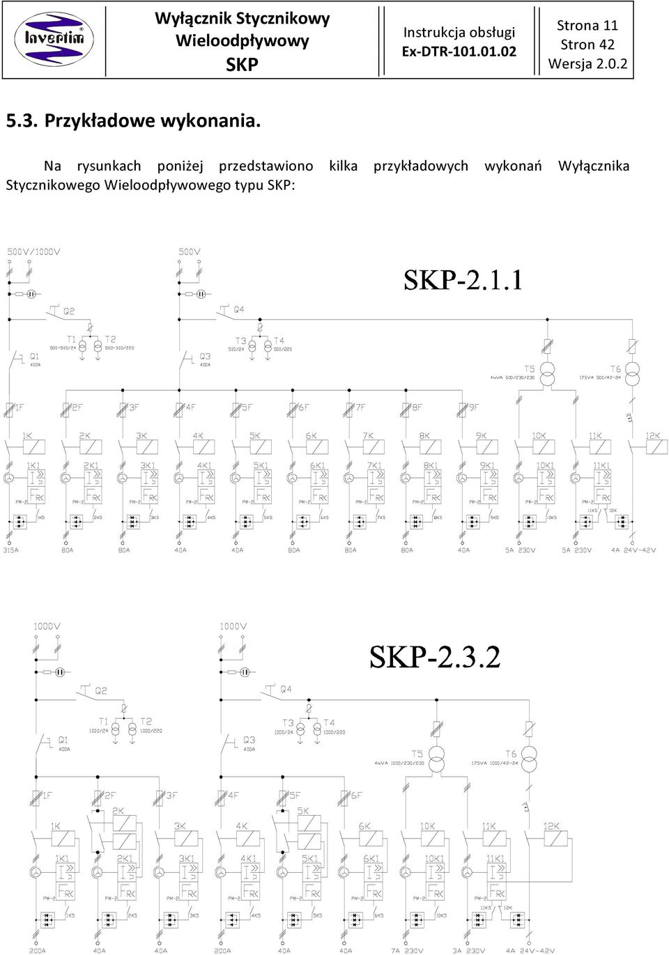 kilka przykładowych wykonań