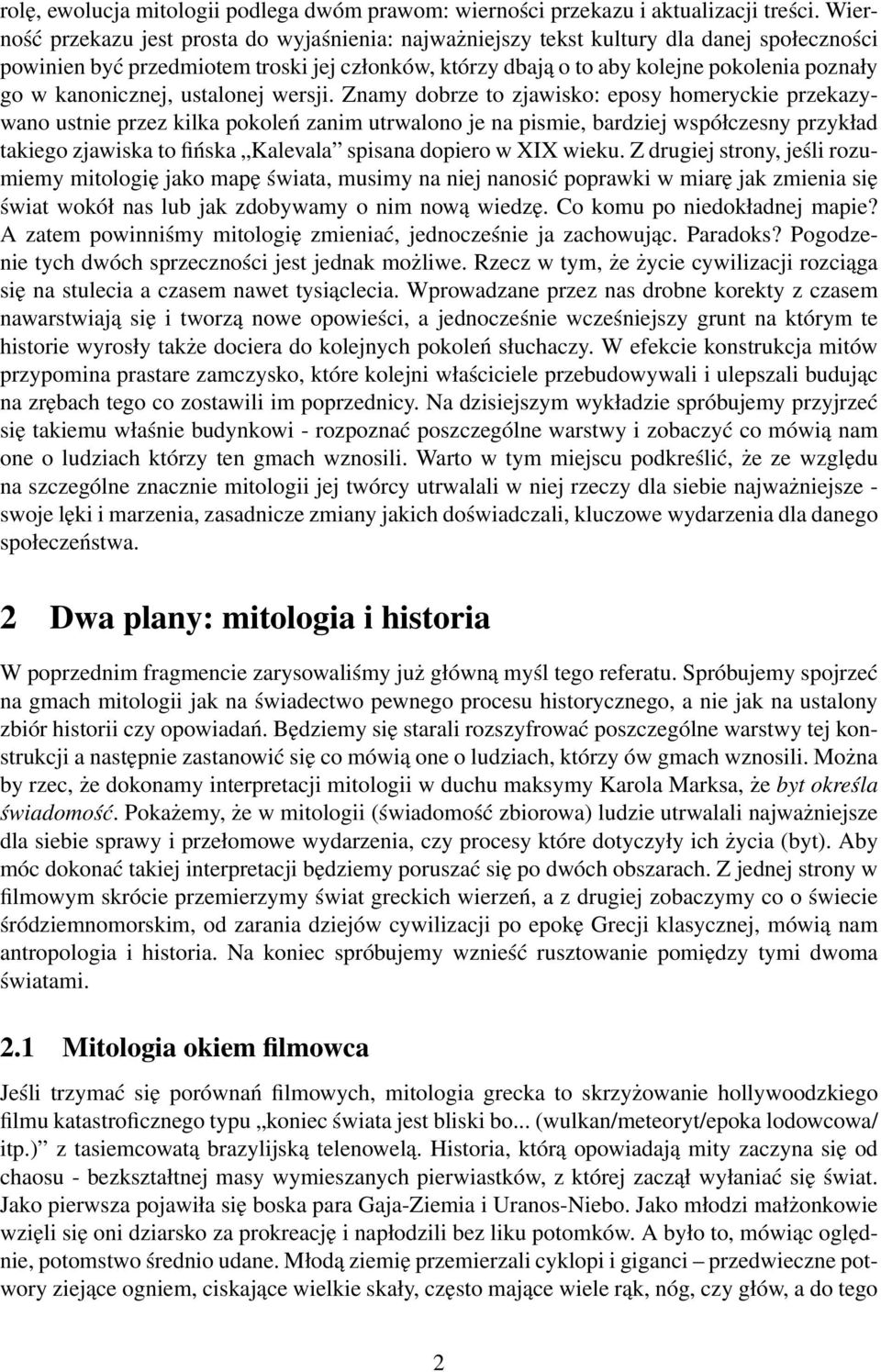 kanonicznej, ustalonej wersji.