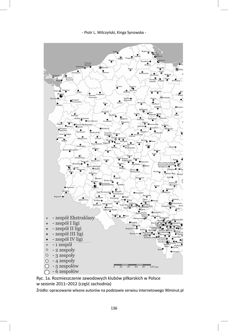 sezonie 2011 2012 (część zachodnia) Źródło: opracowanie