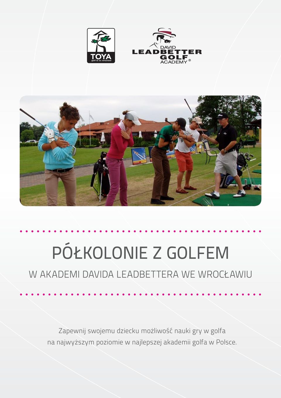 dziecku możliwość nauki gry w golfa na
