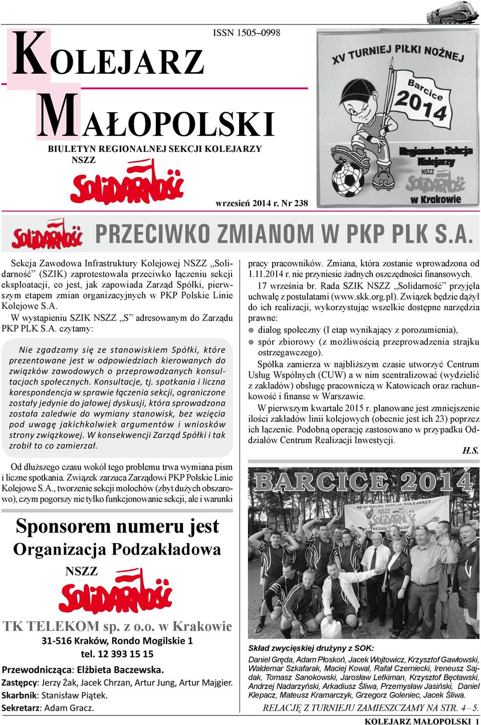 NEJ SEKCJI KOLEJAR