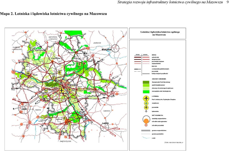 cywilnego na Mazowszu 9 Mapa 2.