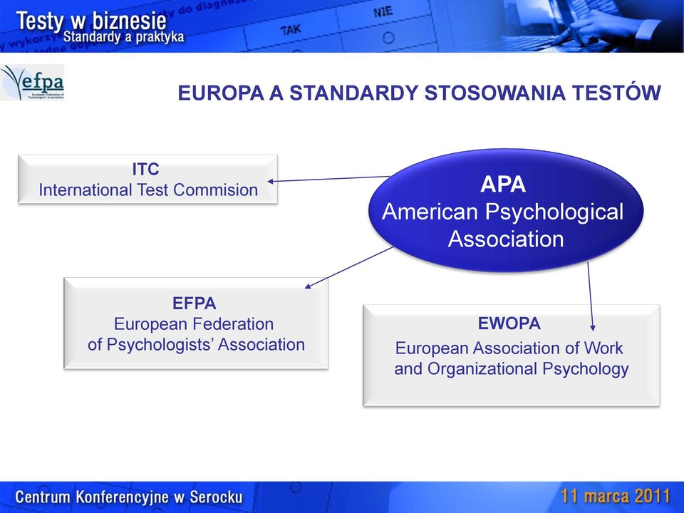 EFPA European Federation of Psychologists Association