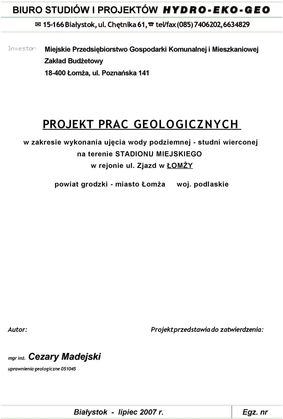 Łomża, ul.