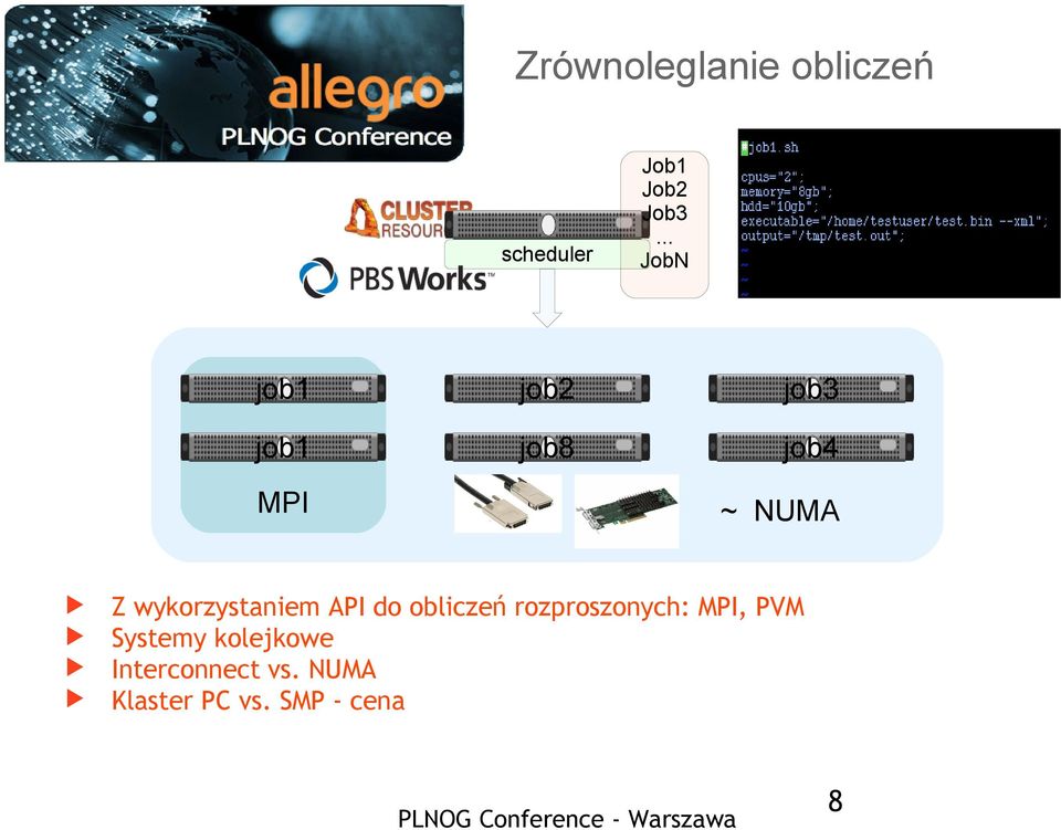 .. JobN ~ NUMA Z wykorzystaniem API do obliczeń