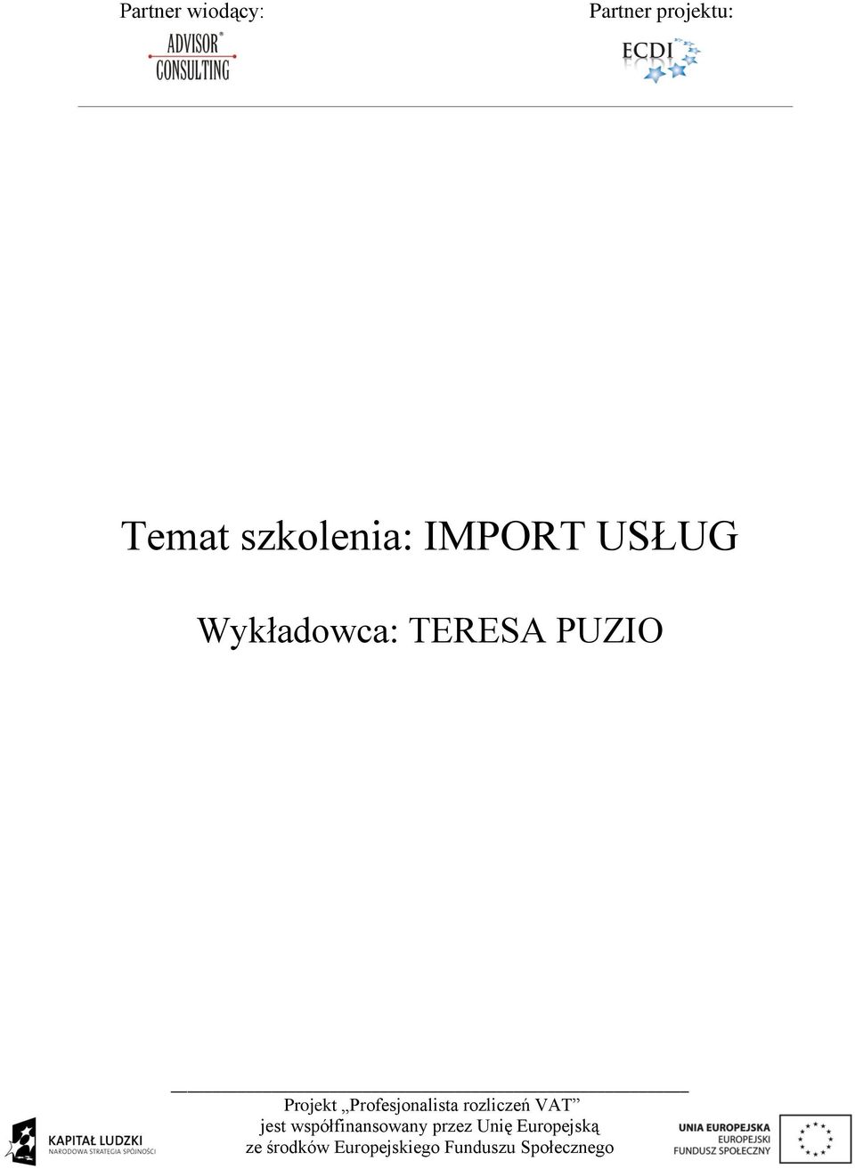 IMPORT USŁUG