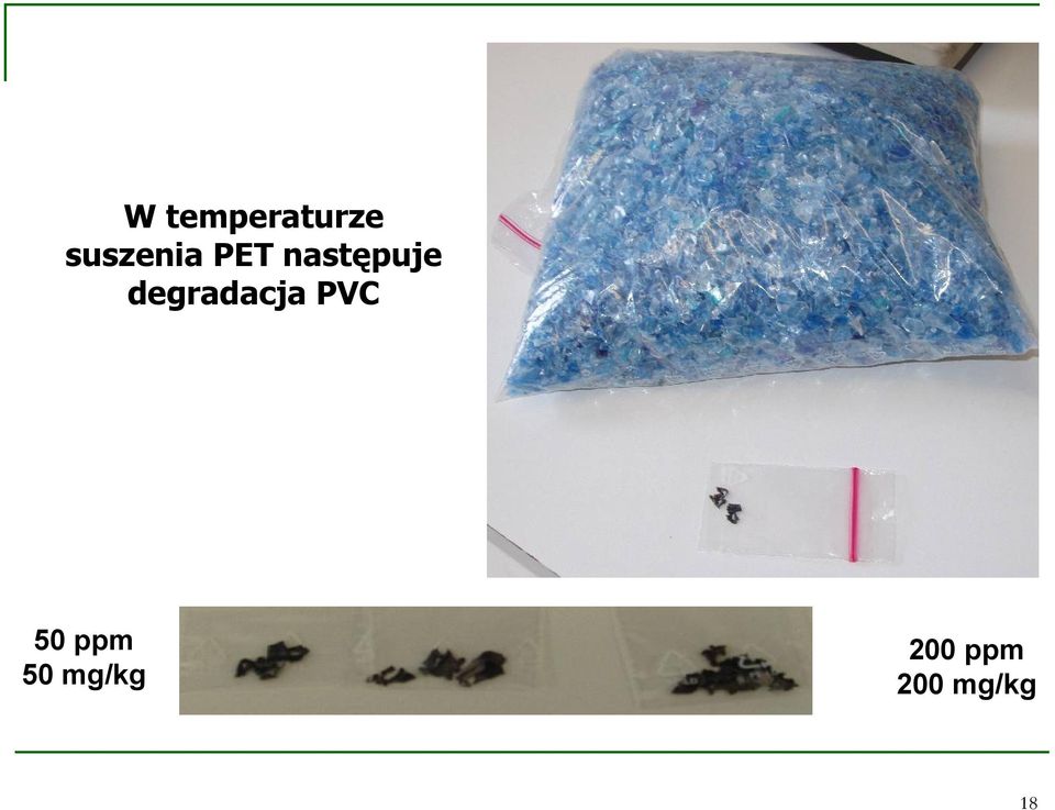 degradacja PVC 50 ppm
