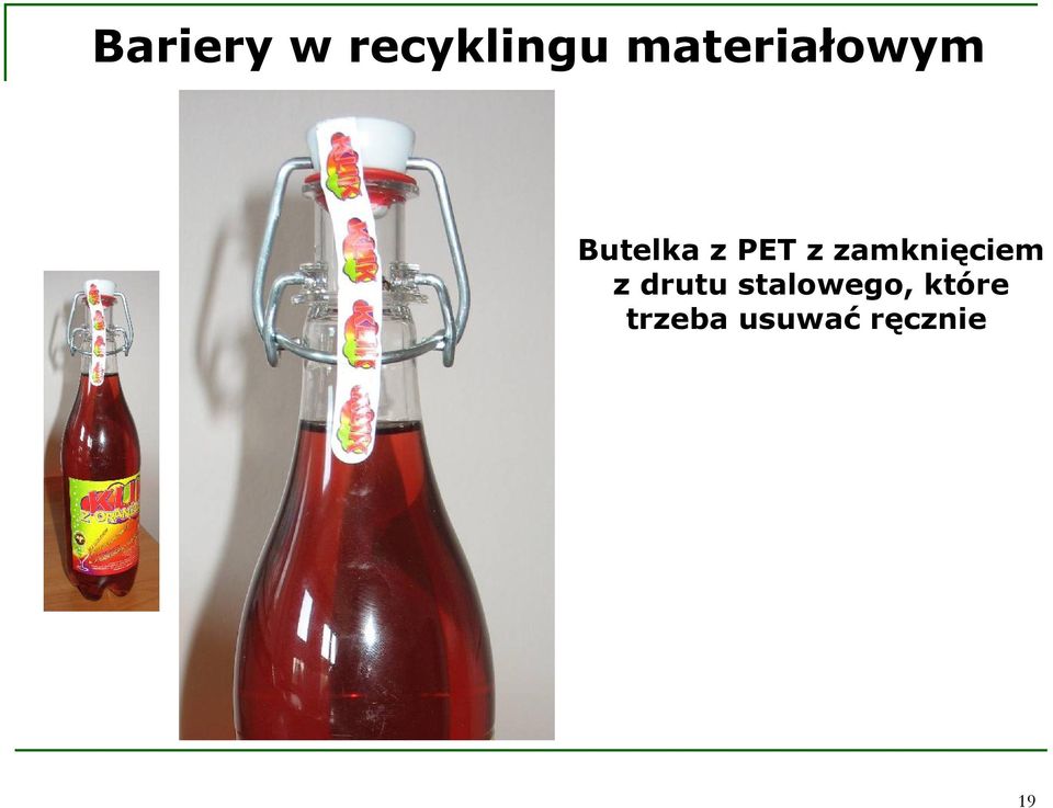 z zamknięciem z drutu