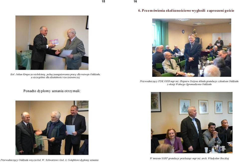 Przewodniczący PDK OIIB mgr inż.