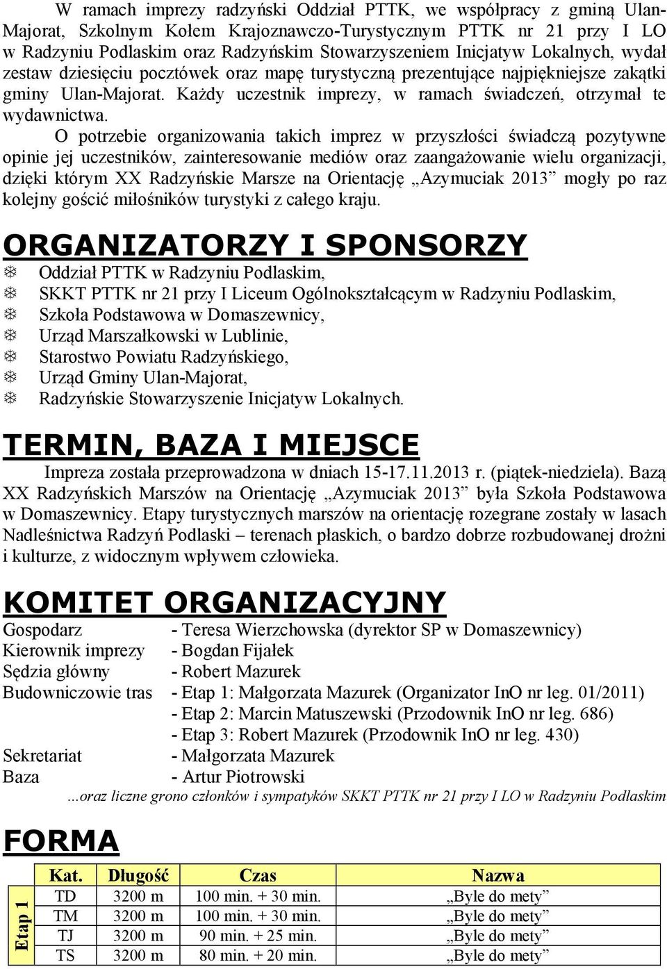 Każdy uczestnik imprezy, w ramach świadczeń, otrzymał te wydawnictwa.