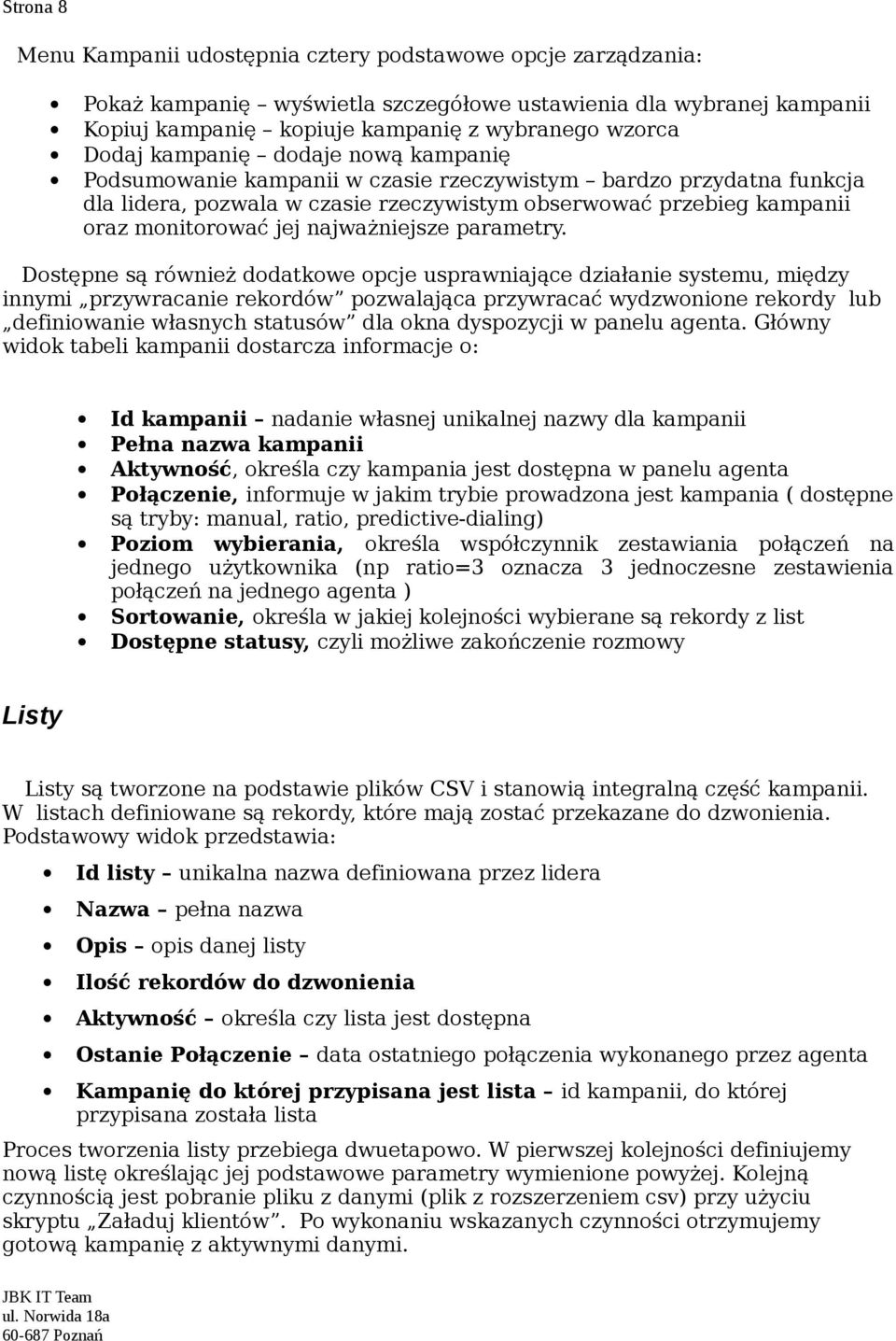 najważniejsze parametry.