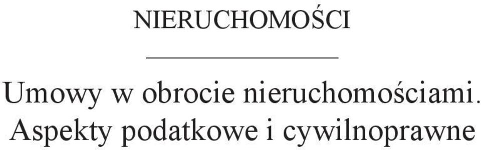nieruchomościami.
