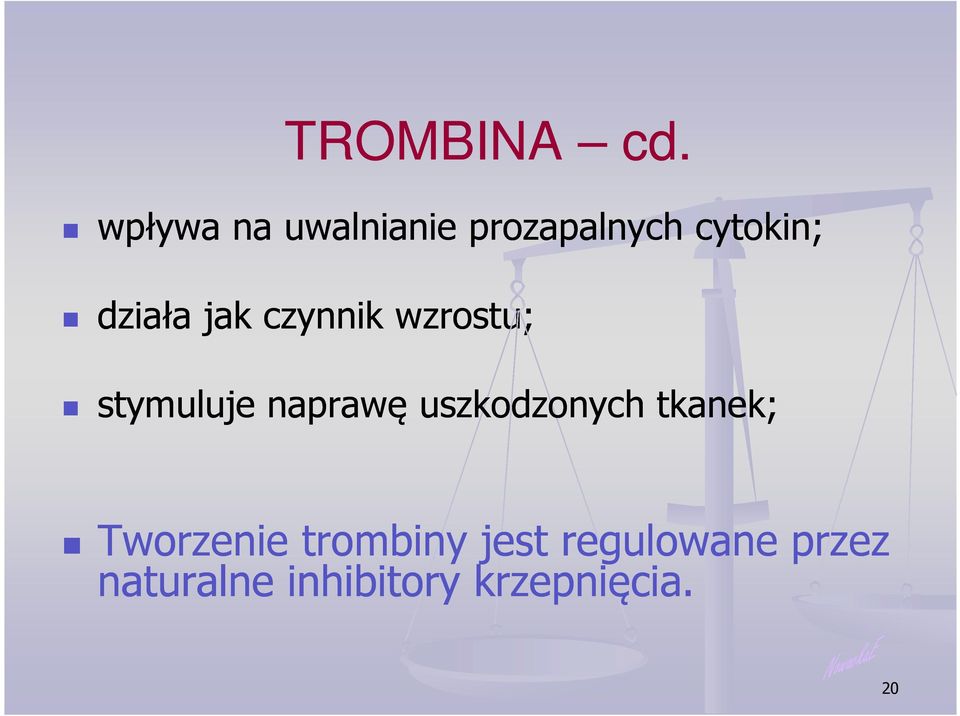 jak czynnik wzrostu; stymuluje naprawę