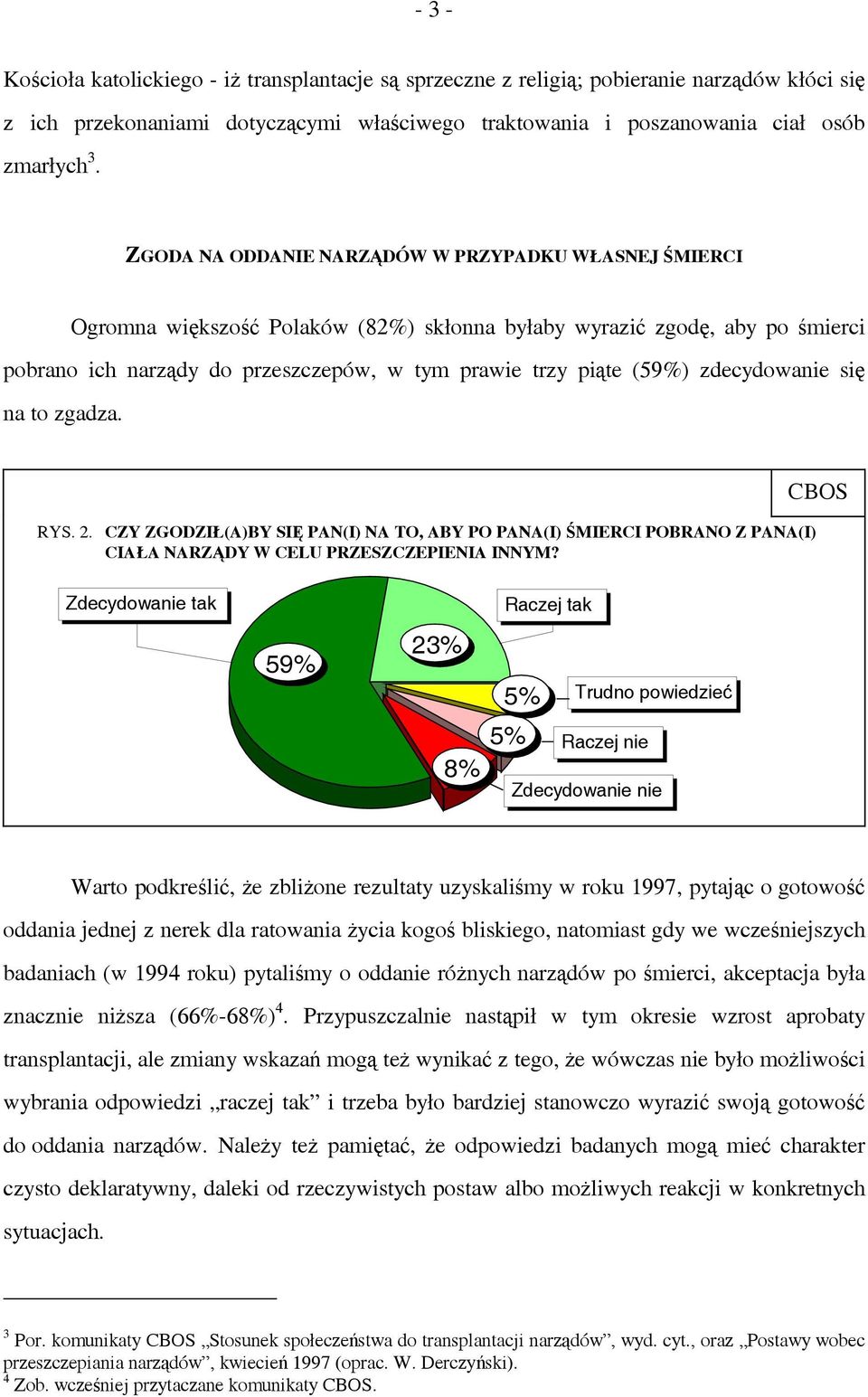 zdecydowanie się na to zgadza. RYS. 2. CZY ZGODZIŁ(A)BY SIĘ PAN(I) NA TO, ABY PO PANA(I) ŚMIERCI POBRANO Z PANA(I) CIAŁA NARZĄDY W CELU PRZESZCZEPIENIA INNYM?