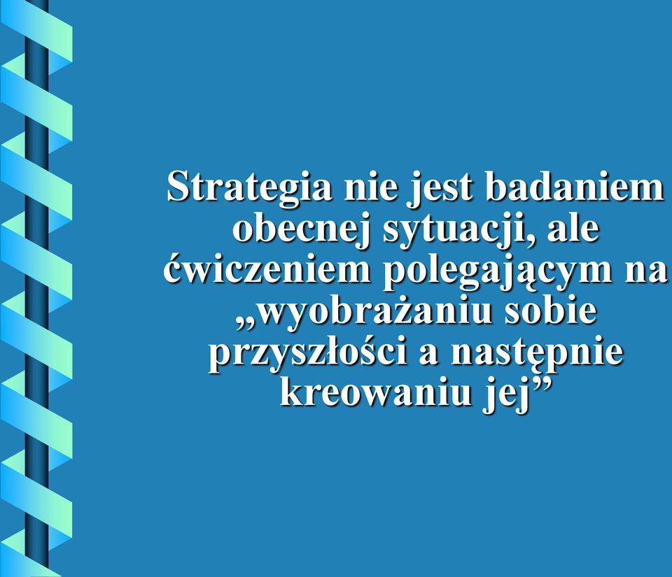 polegającym na wyobrażaniu sobie