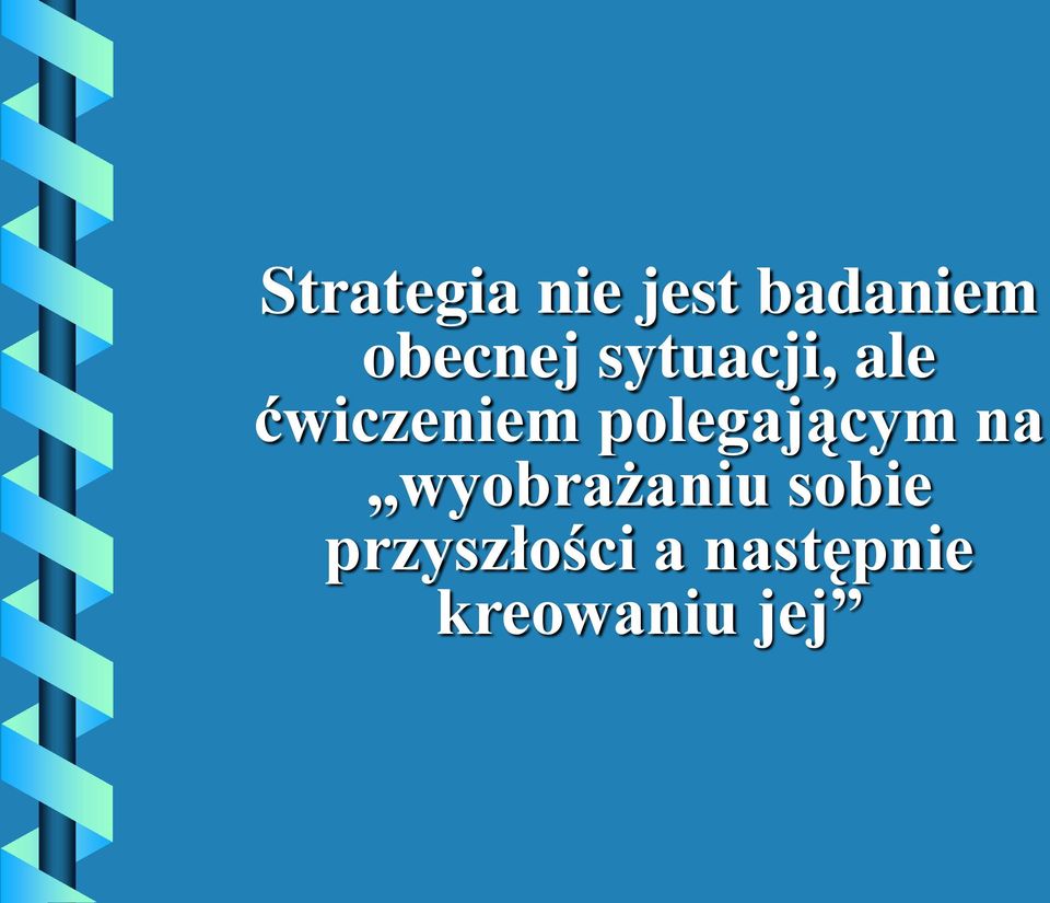 polegającym na wyobrażaniu sobie