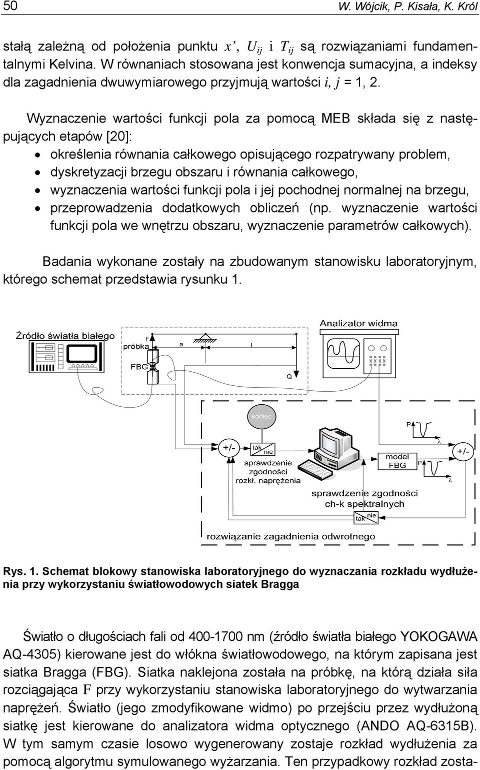 Wyznaczenie wartości funkcji pola za pomocą MEB składa się z następujących etapów [20]: określenia równania całkowego opisującego rozpatrywany problem, dyskretyzacji brzegu obszaru i równania