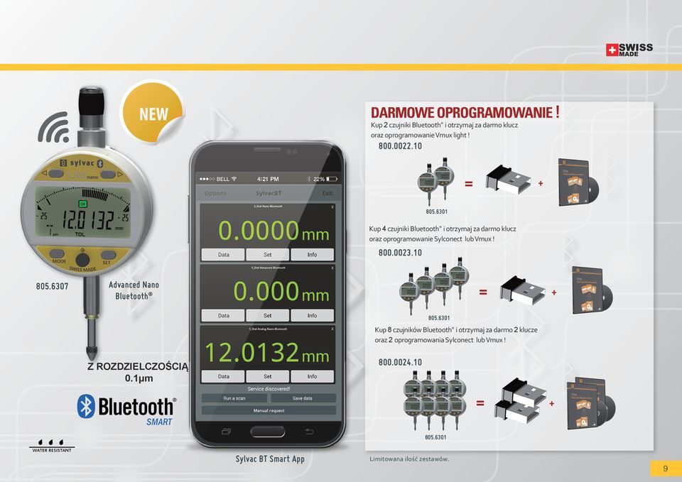 601 + 80.607 Advanced Nano Bluetooth = + 80.601 Z ROZDZIELCZOŚCIĄ 0.