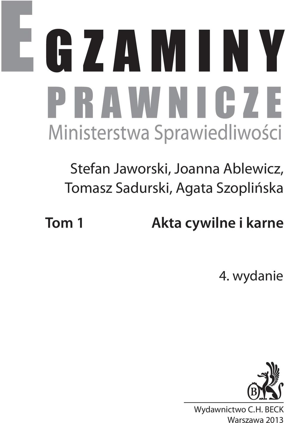 Tom 1 Akta cywilne i karne 4.