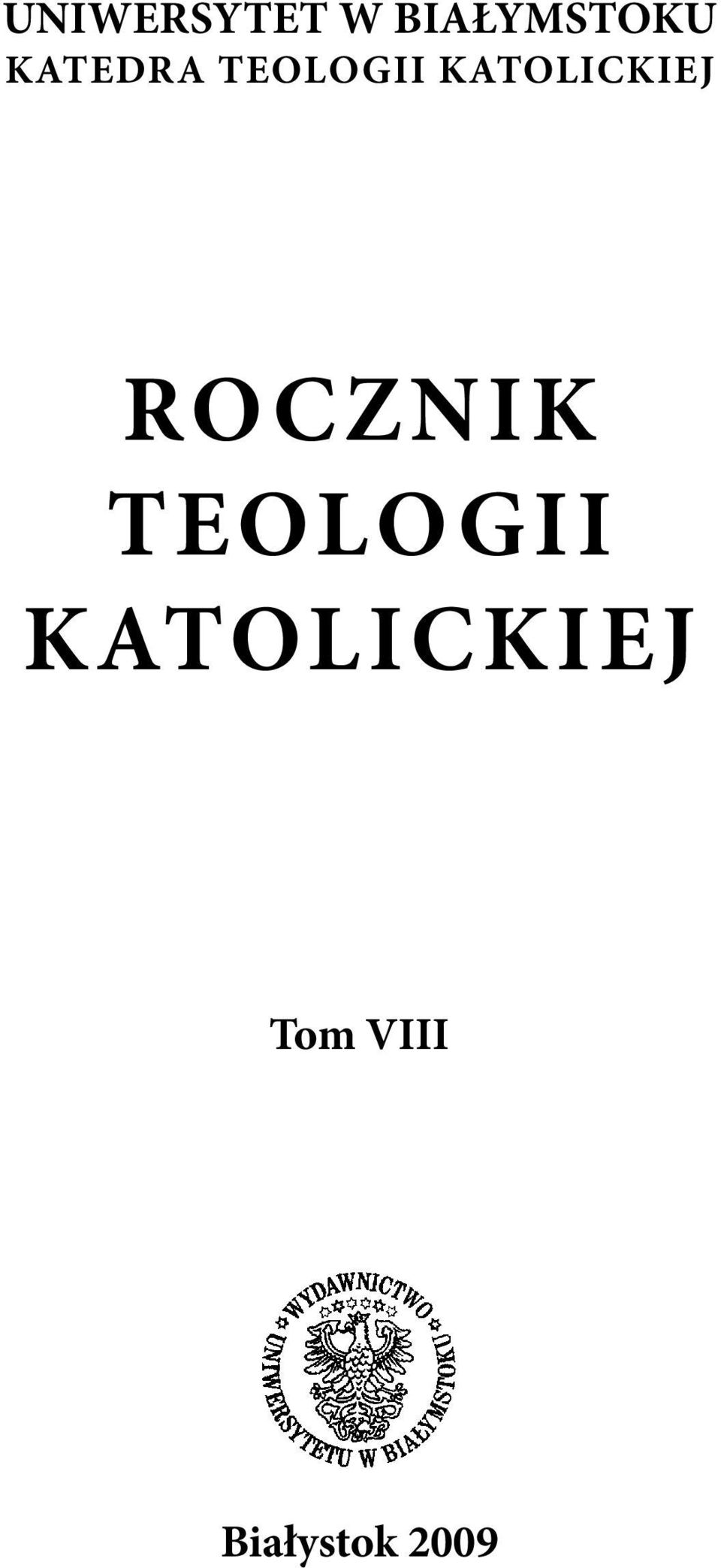 Katolickiej Rocznik