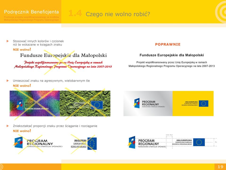 Fundusze Europejskie dla Małopolski POPRAWNIE Fundusze Europejskie dla Małopolski Projekt współfi