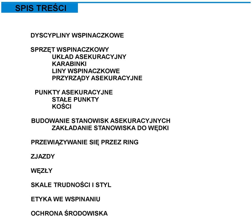 KOŚCI BUDOWANIE STANOWISK ASEKURACYJNYCH ZAKŁADANIE STANOWISKA DO WĘDKI