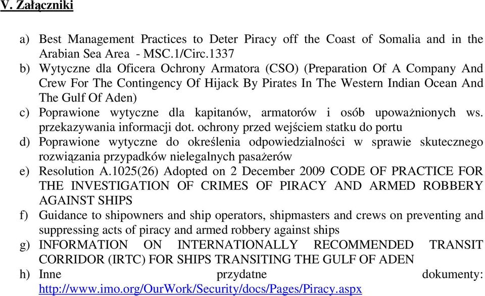 wytyczne dla kapitanów, armatorów i osób upoważnionych ws. przekazywania informacji dot.