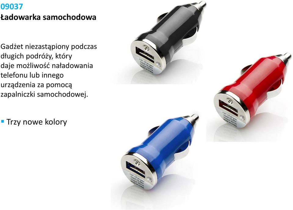 daje możliwość naładowania telefonu lub innego