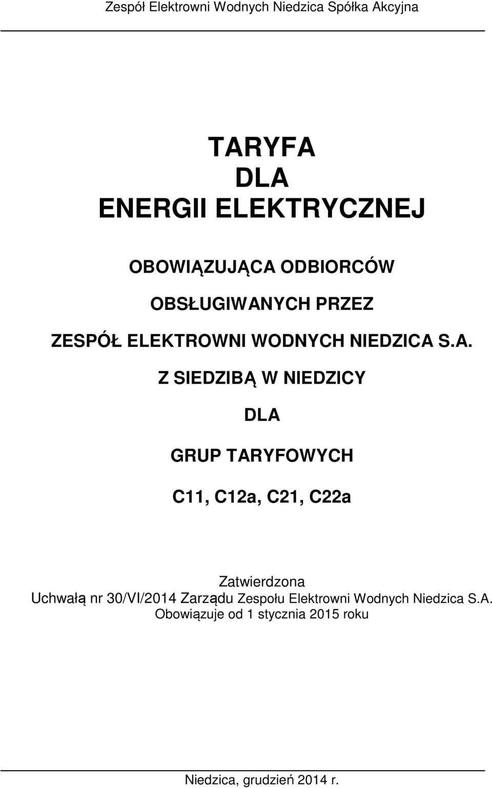 ODBIORCÓW OBSŁUGIWAN