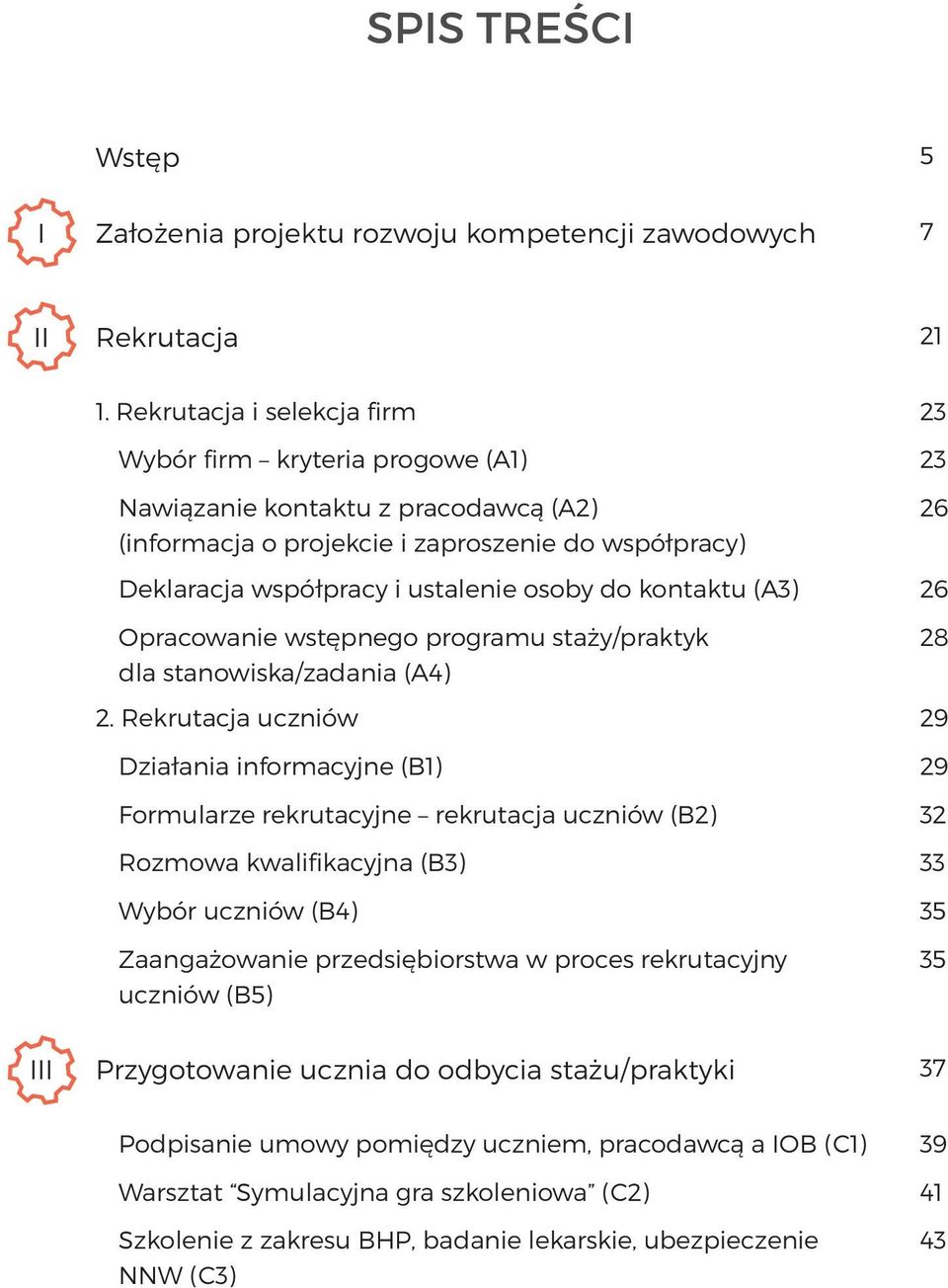 do kontaktu (A3) 26 Opracowanie wstępnego programu staży/praktyk dla stanowiska/zadania (A4) 28 2.