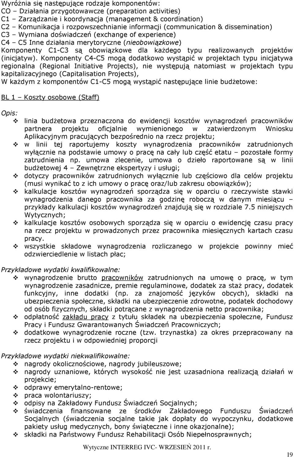 realizowanych projektów (inicjatyw).