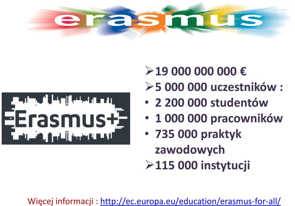 zawodowych 115 000 instytucji Więcej informacji