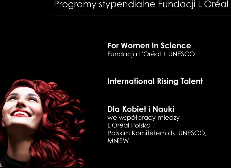 Rising Talent Dla Kobiet i Nauki we współpracy miedzy