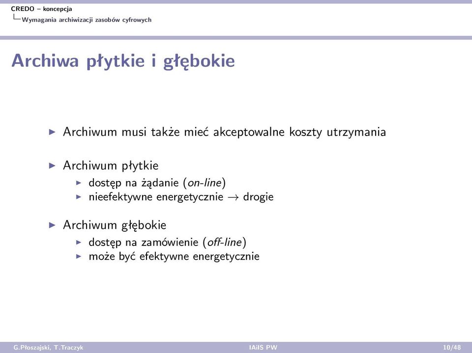 żądanie (on-line) nieefektywne energetycznie drogie Archiwum głębokie dostęp na