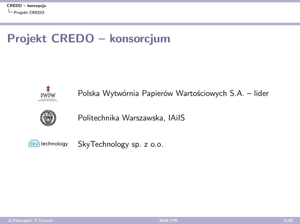 lider Politechnika Warszawska, IAiIS